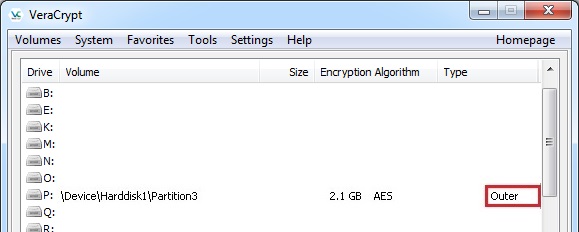 VeraCrypt GUI